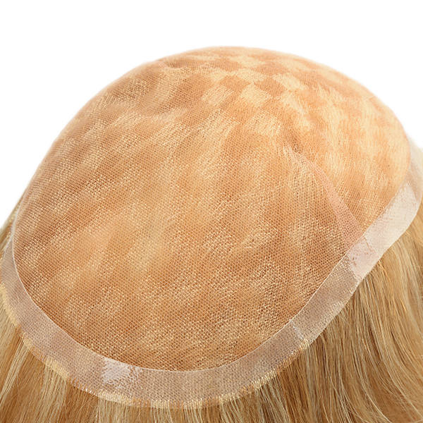 NJC2070 Custom Women's Hair Replacement System With Highlight Blonde Long Hair Wholesale
