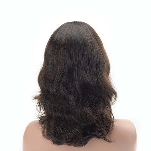 Longer hair curly high quality Mongolian virgin hair Jewish wig (5)