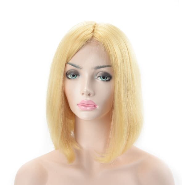 Blond 613 color bob style human hair wig (1)