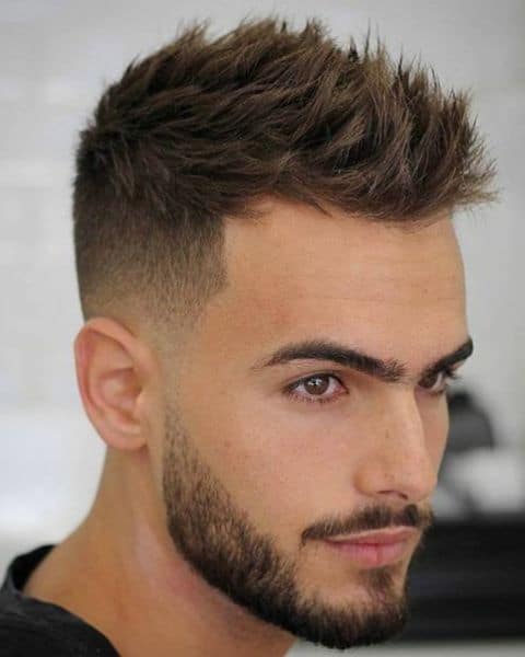 High-Skin-Fade-with-Spiked-Hair-for-thinning-hair-man
