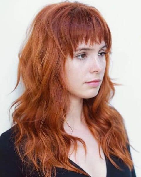 Hairstyle-for-women-with-thinning-hair-Short-Straight-Ginger-Red-Shag-