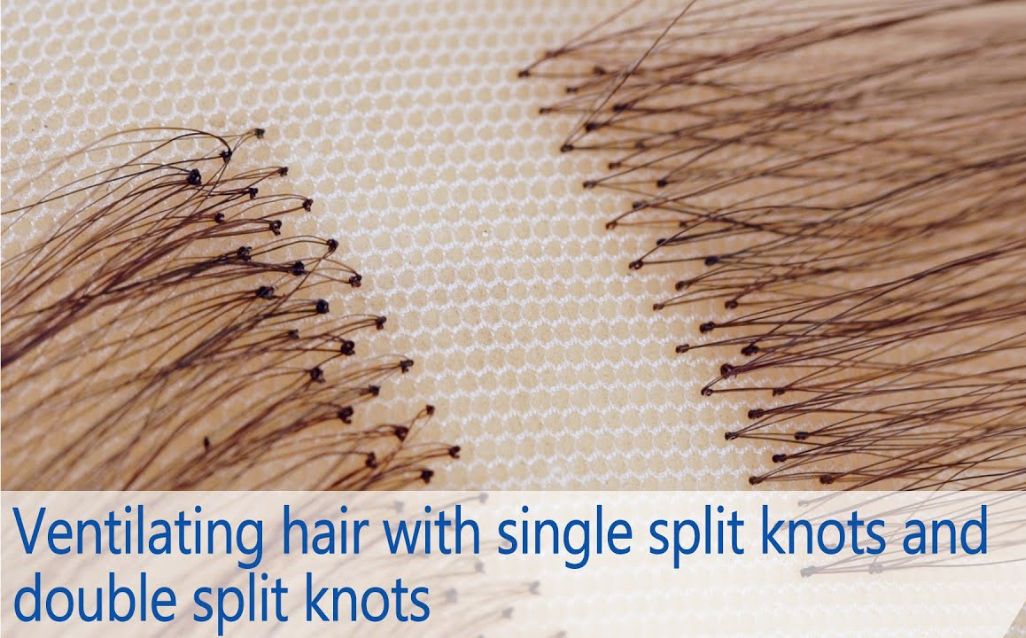 HAIR VENTILATION: HOW TO CREATE SINGLE AND DOUBLE SPLIT KNOTS