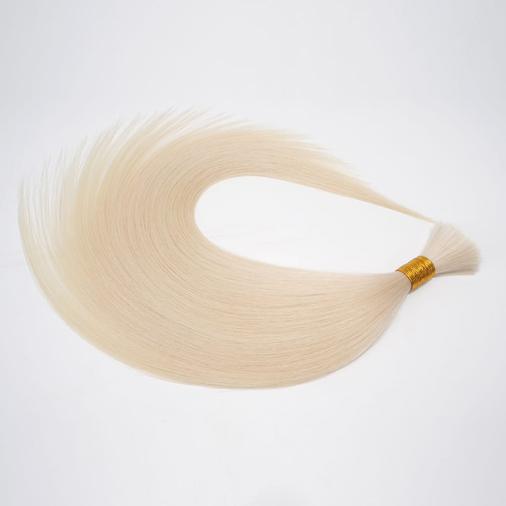 human-hair-bundles-no-weft-Platinum-Blonde-1001-1