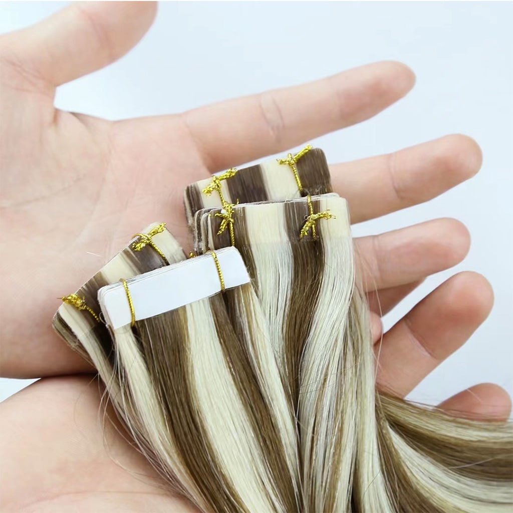 Tape-In-Hair-Extensions-in-Piano-Highlight-Colors-P4-60-4