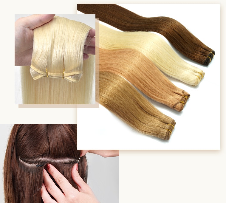 Weft-hair-extensions