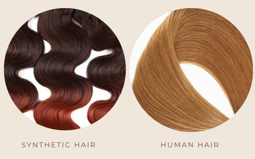 How much are hair extensions considering synthetic hair vs. human hair extension