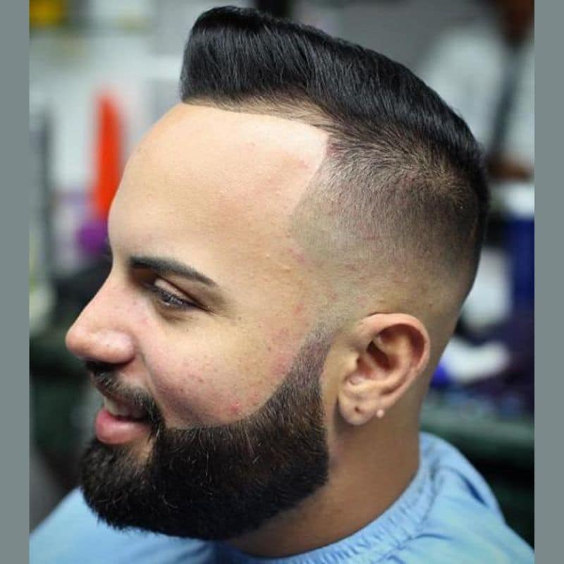 Mid-High-Fade-With-Line-Up-for-men-with-receding-hairline