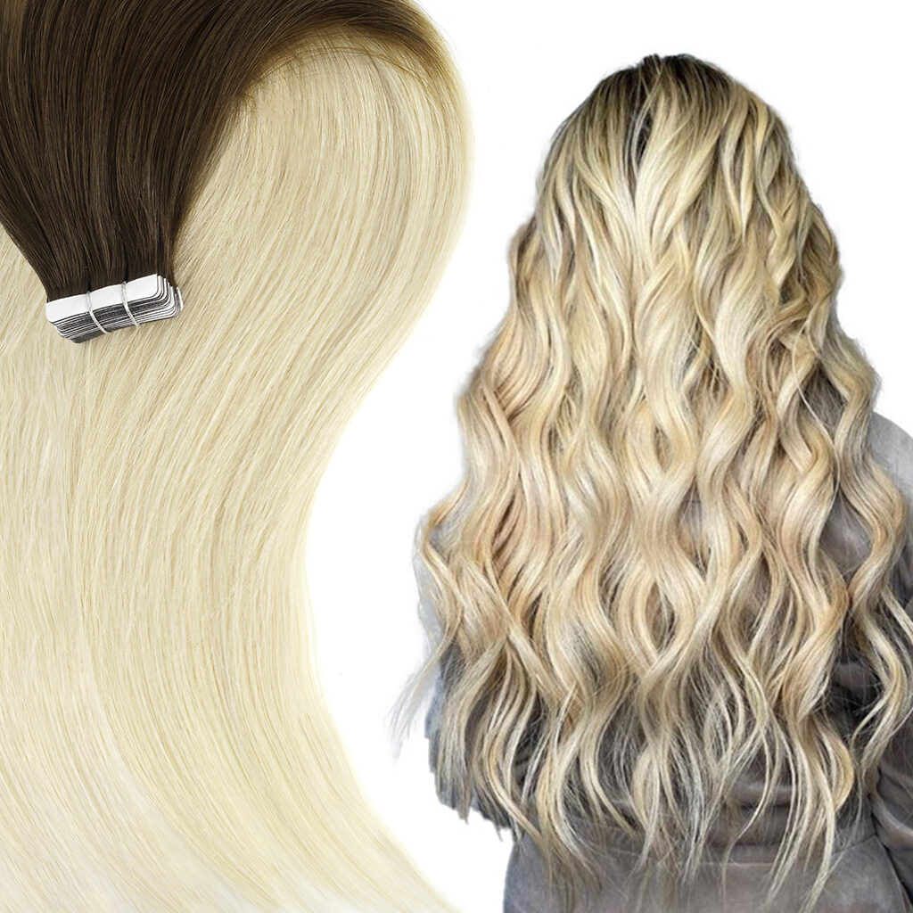 TAPE-IN Hair Extensions in Best Remy Hair Wholesale T#4-60