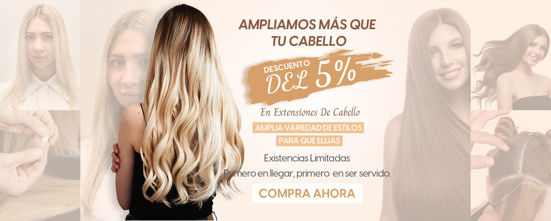 hair extensions sale banner-es