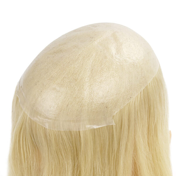 HS1W Women’s Toupee with Remy Hair and a Skin Base Wholesale (5)
